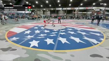 105 lbs Champ. Round 1 - Jacob Wolf, Dickinson Wrestling Club vs Emmet Ohrtman, Westside Raider Wrestling