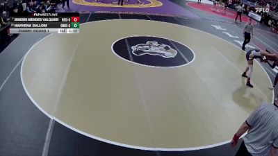 Champ. Round 1 - Jenesis Mendes Valquier, Nebraska City Girls vs Narvena Sallom, Omaha Central Girls