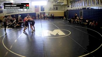 215 lbs 5th Place Match - Austin Holdsworth, Northwestern Hs vs Chance Yeager, Commodore Perry Hs