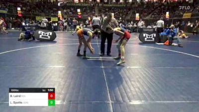 100 lbs Quarterfinal - Brayden Laird, Ridley vs Louden Spotts, Jersey Shore