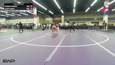 140 lbs Round Of 16 - Charlie Freese, Texas vs Jacey Kuntz, Cypress Wrestling Club