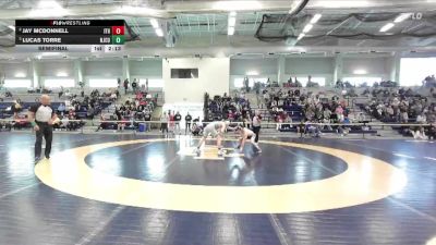 133 lbs Semifinal - Lucas Torre, New Jersey City University vs Jay McDonnell, Ithaca