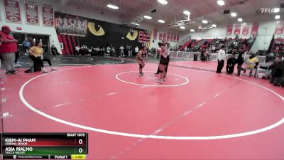 105 lbs Cons. Round 6 - Kiem-Ai Pham, Corona Senior vs Asia Rialmo, Yucca Valley