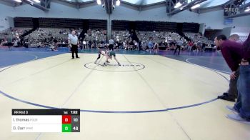 93 lbs Rr Rnd 3 - Landon Thomas, Poquoson Bulls vs Declan Carr, Warrior WC