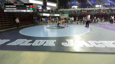 144 lbs 3rd Place - Josh Brown, Carolina Forest vs Nathan Rose, St James