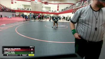 120 lbs Semifinal - Trinity Zaal, Frisco Reedy (Girls) vs Giselle Villanueva, Katy Jordan (Girls)