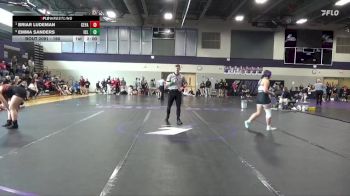 190 lbs Quarterfinal - Briar Ludeman, Cedar Falls vs Emma Sanders, Iowa City Liberty
