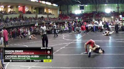 65 lbs Cons. Round 2 - Mason Ebner, Kearney MatCats Wrestling Club vs Caydenn Brandon-Hubbard, Rocket Wrestling Club / RWC