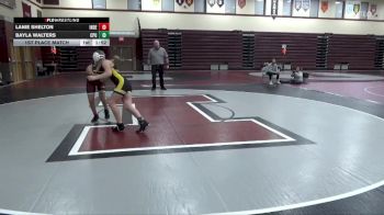 125 lbs 1st Place Match - Lanie Shelton, Independence Girls vs Bayla Walters, Center Point-Urbana Girls