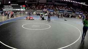D 3 165 lbs 5th Place Match - Patrick Brue, John Curtis Christian vs Blake Dean, Christ Episcopal