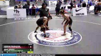 160 lbs Cons. Round 2 - Adam Arvizu, Will C Wood High School Wrestling vs Jamison Pendleton, Cabrillo High School Wrestling