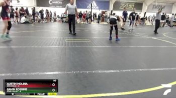 90 lbs Round 2 (6 Team) - Gavin Robbins, Steel Valley vs Austin Molina, Brickroad