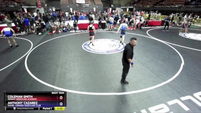 138 lbs Champ. Round 3 - Coleman Smith, Wright Wrestling Academy vs Anthony Cazarez, Daniel Cormier Wrestling Club