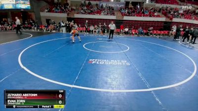120 lbs Round 2 (8 Team) - Evan Zorn, Springtown vs Ju`Mario Abstonm, Dallas Kimball