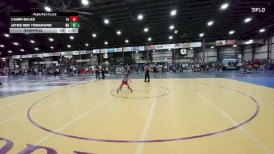 50 lbs Semifinal - Camri Bales, Eastside United vs Jayde Red Tomahawk, Montana Disciples