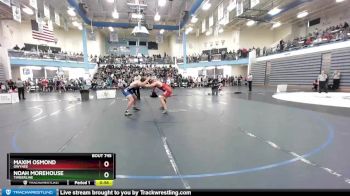 195 lbs Cons. Round 4 - Noah Morehouse, Timberline vs Maxim Osmond, Owyhee