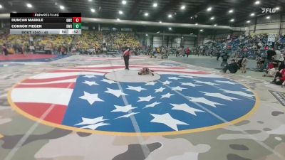 40 lbs Cons. Round 3 - Duncan Markle, Glasgow Wrestling Club vs Connor Fiegen, Douglas Wrestling Club