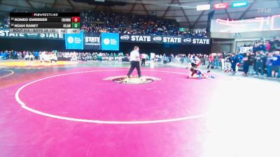 Boys 3A 132 lbs Cons. Round 3 - Noah Raney, Silas vs Romeo Gwerder, Enumclaw