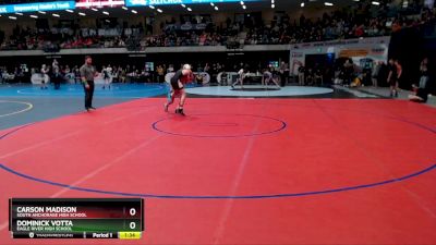 119 lbs Champ. Round 1 - Dominick Votta, Eagle River High School vs Carson Madison, South Anchorage High School