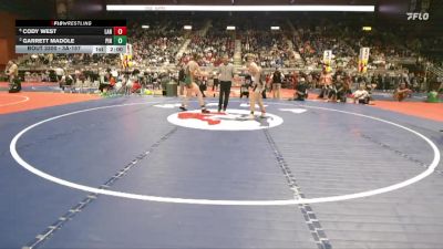 3A-157 lbs Semifinal - Cody West, Lander Valley vs Garrett Madole, Pinedale