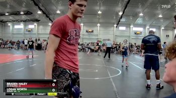 98 lbs Round 4 (6 Team) - Logan Worth, Osprey WC vs Braden Haley, 84 Athletes