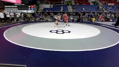 144 lbs Cons. Sub-rd Of 32 - Dexton Miller, SD vs Colton Peshell, UT