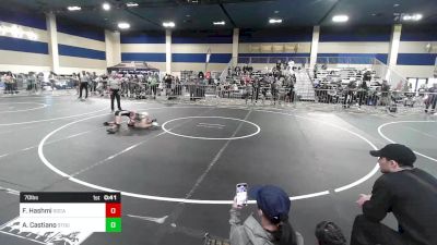 70 lbs Consi Of 16 #2 - Faith Hashmi, SoCal Hammers vs Azul Castiano, Stout Wr Ac