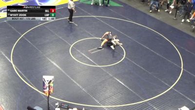 172 lbs Round Of 64 - Gabe Martin, Dallastown vs Wyatt Zook, Lampeter-Strasburg