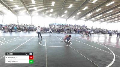 132 lbs Final - Andres Romero, Los Lunas Tigers vs Joey Esparza, Mission WC