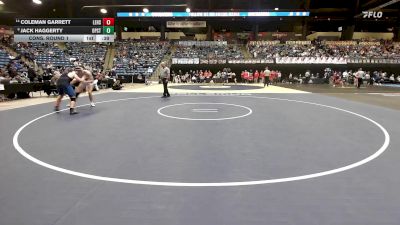 175 lbs Cons. Round 1 - Coleman Garrett, Leavenworth HS vs Jack Haggerty, Overland Park-St. Thomas Aquinas HS