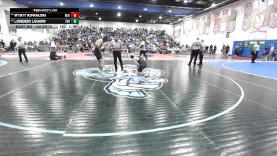 132 Boys Cons. Round 2 - Lorenzo Lujano, Palo Verde Valley vs Wyatt Kowalski, Mountain Empire