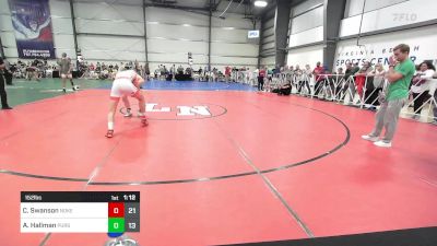 152 lbs Rr Rnd 1 - Caleb Swanson, Noke Wrestling RTC vs Andrew Hallman, Pursuit Wrestling Academy HS2