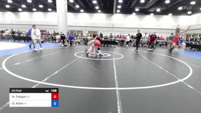 150 lbs 1/4 Final - Hunter Feagan, North Carolina vs Dustin Kohn, Virginia