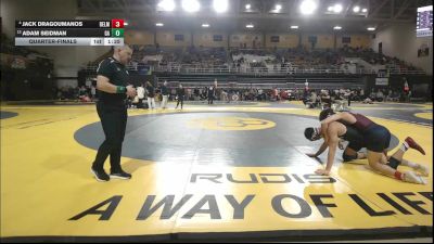 138 lbs Quarterfinal - Jack Dragoumanos, Belmont Hill School vs Adam Seidman, Germantown Academy
