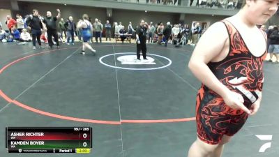 285 lbs Quarterfinal - Asher Richter, WA vs Kamden Boyer, WA