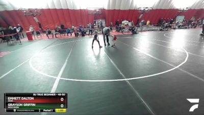 48-50 lbs Round 3 - Grayson Griffin, Wisconsin vs Emmett Dalton, Iowa