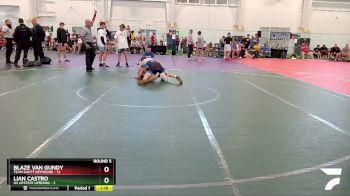 126 lbs Round 5 (8 Team) - Blaze Van Gundy, Team Shutt Dethrone vs Lian Castro, U2 Upstate Uprising