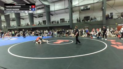 16U Girls FS - 120 lbs 3rd Place Match - Natalie Sanders, CA vs Bailee Wagner, WA