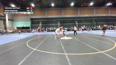 215 lbs Cons. Round 5 - Drew Gonzales, Redwood -Visalia vs Terrance Mattson, Lowry