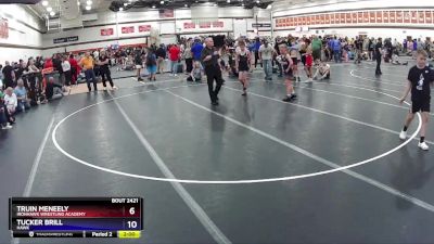 87 lbs Semifinal - Truin Meneely, Ironhawk Wrestling Academy vs Tucker Brill, Hawk