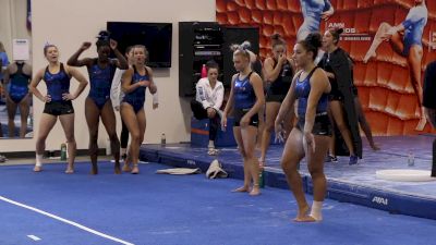 Amelia Hundley Nails Tumbling & Adorably Freaks Out When Fam Surprises Her At Intrasquad