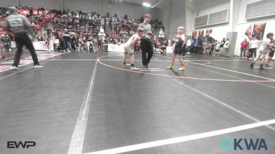 90 lbs Round Of 16 - Emerson Sewell, Raw Wrestling Club vs Crew Card, Tulsa Blue T Panthers