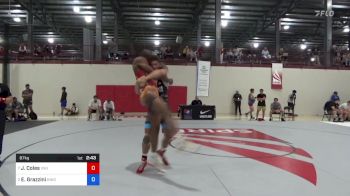 87 kg Quarterfinal - Jameel Coles, Viking Wrestling Club (IA) vs Evan Grazzini, Knigths RTC