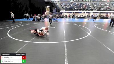 5th - 6th grade - 92 Cons. Round 3 - Rex Peterson, Moen Wrestling Academy vs Cole Panther, Iowa