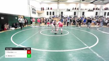 150 lbs Consi Of 16 #1 - Tommy Riordan, Hingham vs Andrew Beese, Middletown