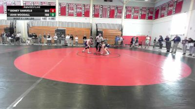 106 lbs Round Of 16 - Sidney Samuels, Brookline vs John Woodall, Franklin