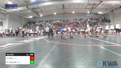 84 lbs Round Of 16 - Owen Koss, R.A.W. vs Maddox Hancock, Skiatook Youth Wrestling