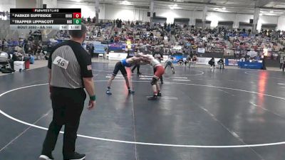 AA 144 lbs Champ. Round 1 - Trapper Lippincott, Nolensville High School vs Parker Suffridge, Knoxville Halls High School