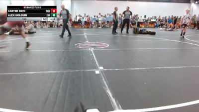 140 lbs Round 2 (4 Team) - Alex Holguin, Slate Wrestling Academy vs Carter Seto, Backyard Brawlers Red