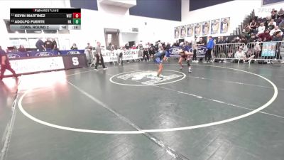 106 lbs Cons. Round 2 - Kevin Martinez, Western vs Adolfo Fuerte, Hillcrest